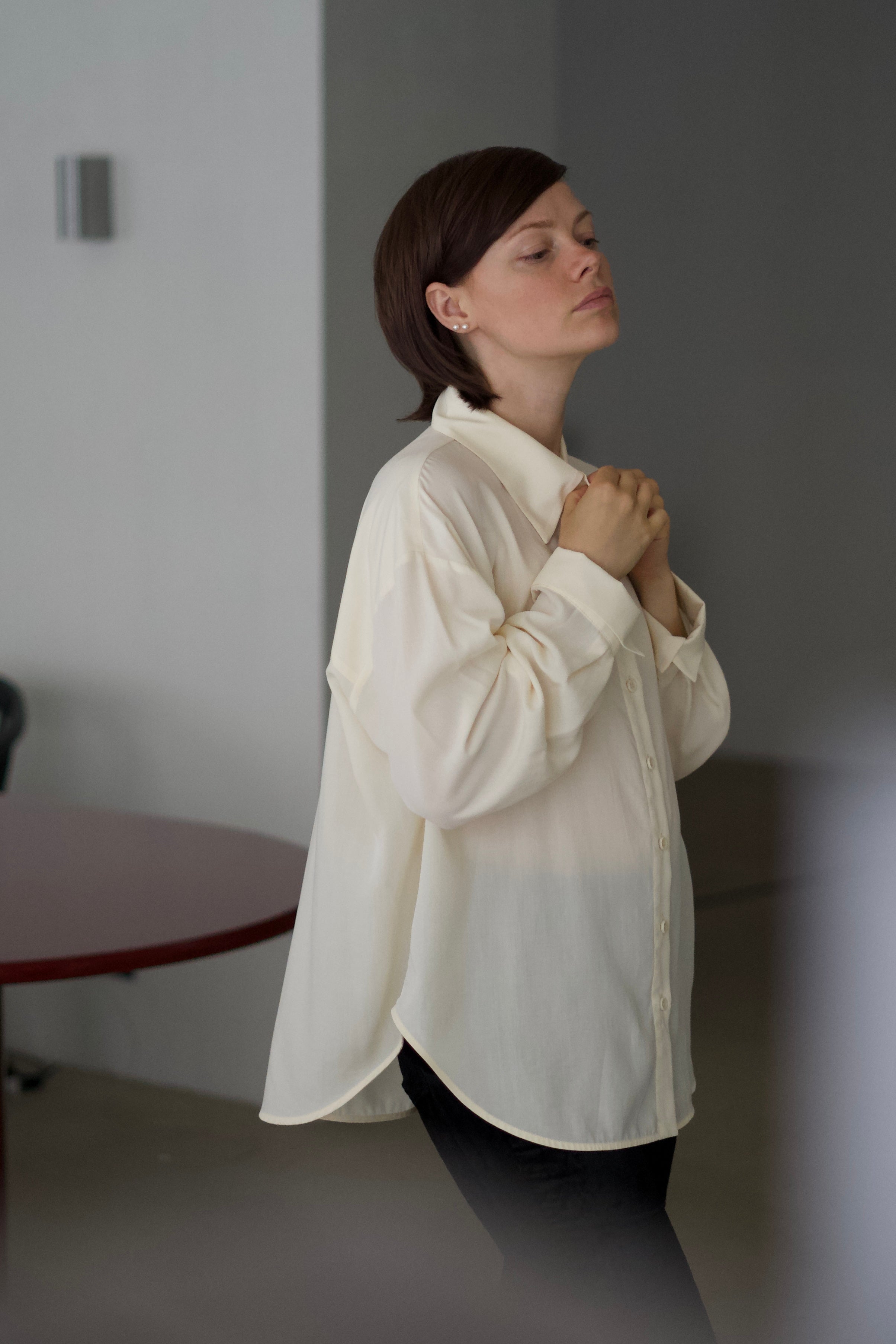 Tencelová košeľa KREM Paloma